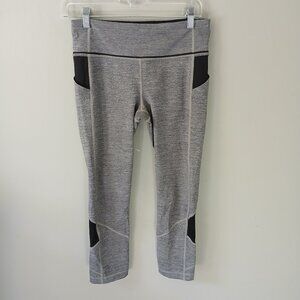 Lululemon Women's Pace Rival Size‎ 6 Crop Leggings Gray Activewear Athleisure